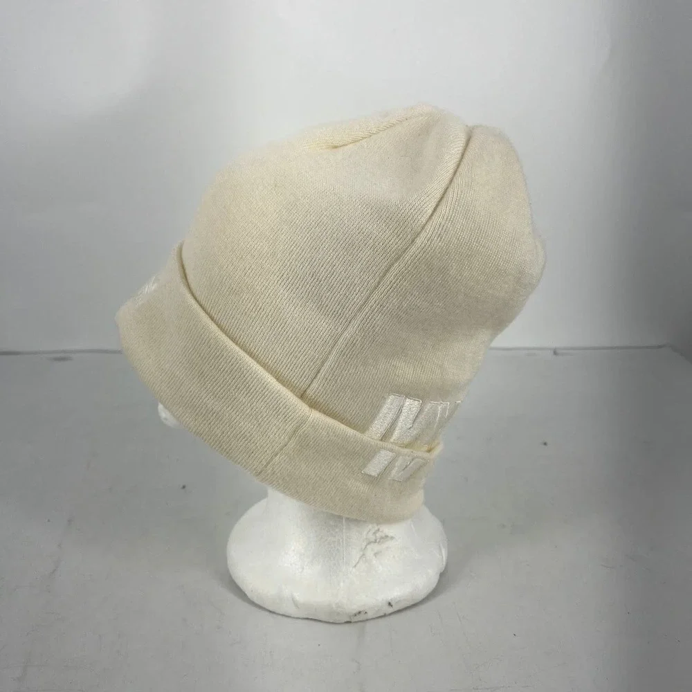Adidas x Ivy‎ Park Beanie Cream Off White Knit Hat Trefoil Logo OSFM